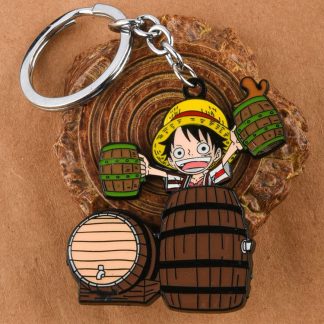 Pirate in the Barrel Peeker Keychain