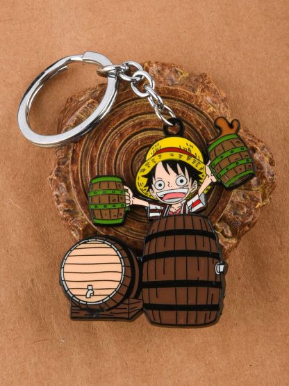 Pirate in the Barrel Peeker Keychain
