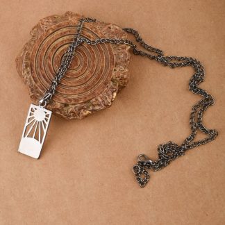 Flower Card Necklace