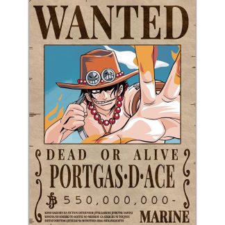Fire Fist Ace Wanted Bounty Poster