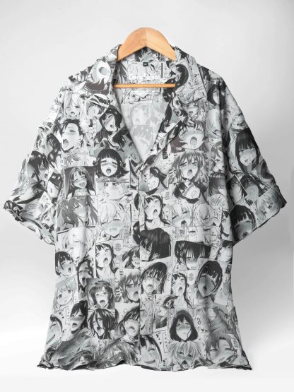 Ahegao Faces Hawaiian Shirt (Oversize Kimono Fit) - Image 2