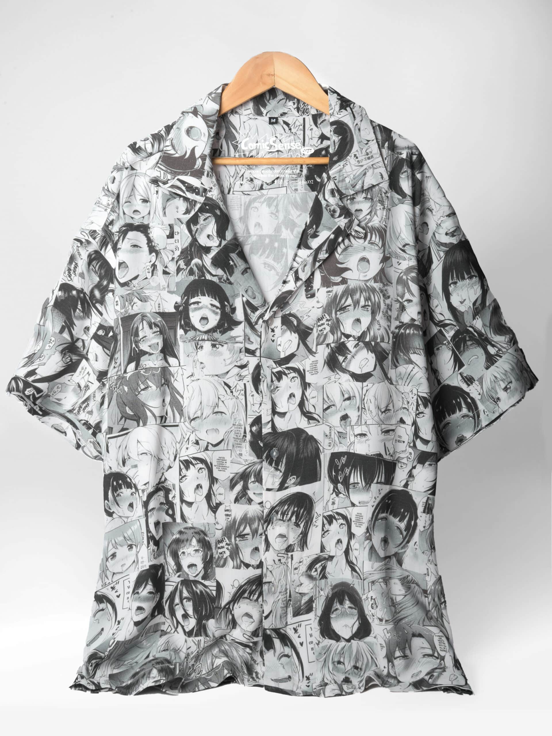 Ahegao Faces Hawaiian Shirt (Oversize Kimono Fit) - Image 2