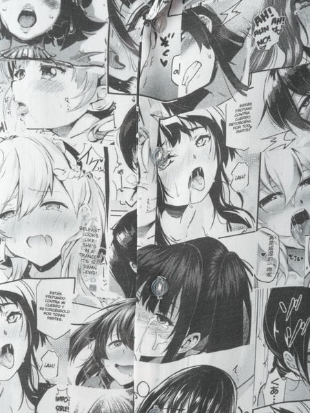 Ahegao Faces Hawaiian Shirt (Oversize Kimono Fit) - Image 4