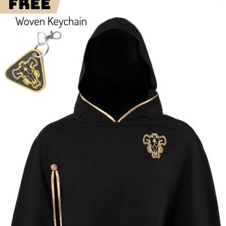 Black Bull Cosplay Cape + Black Bull Woven Keychain