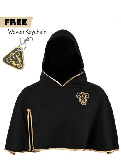 Black Bull Cosplay Cape + Black Bull Woven Keychain