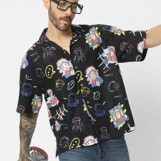 Dark Graffiti: Pink Hair Sorcerer (Oversize Kimono Fit)