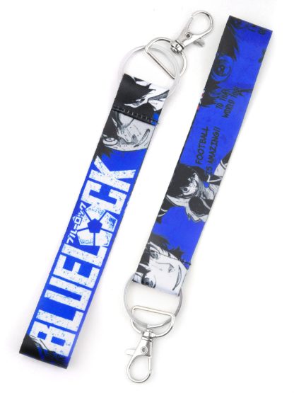 Blue Lock Lanyard Keychain