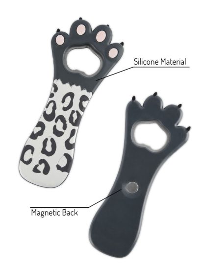 Leopard Paw Bottle Opener/Fridge Magnet - Image 2