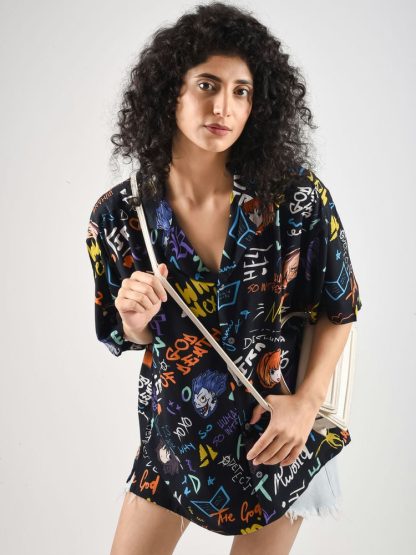 Shinigami's Graffiti Hawaiian Shirt (Oversize Kimono Fit) - Image 6