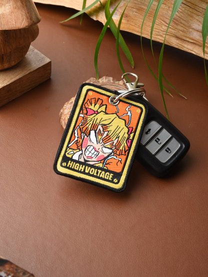 High Voltage Woven Keychain