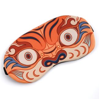 Orange Tiger Eye Mask