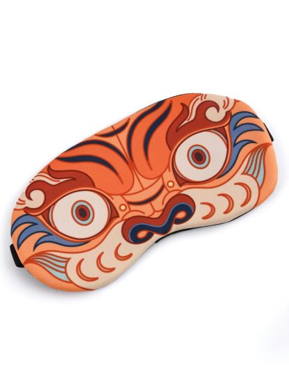 Orange Tiger Eye Mask