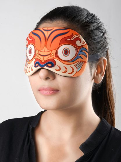 Orange Tiger Eye Mask - Image 3