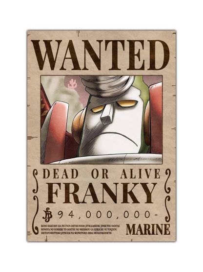 Franky Wanted Bounty Poster