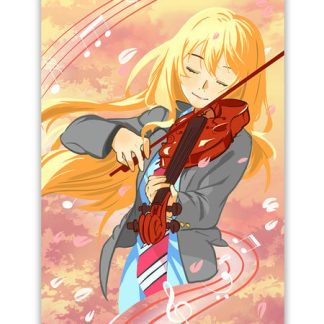 Free-Spirited Violinist Poster