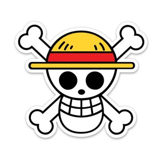 Straw Hat Pirate Logo Sticker