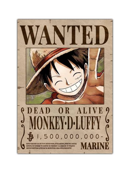 Monkey D Luffy Wanted Bounty Poster
