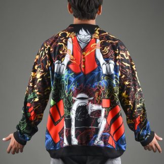 Monster Trio Bomber Jacket (Oversize Drop-Shoulder)