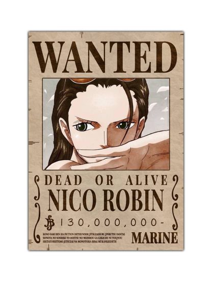 Nico Robin Wanted Bounty Poster