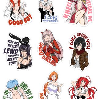 Waifu Stickers (Pack of 9)