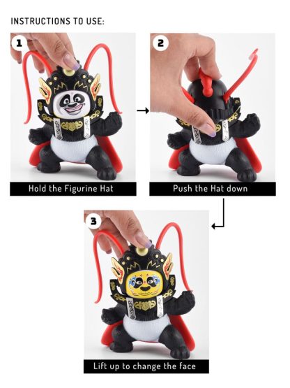 Face Changing Panda Figure - Image 3