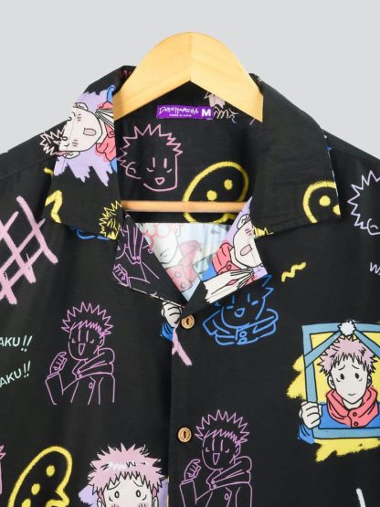 Dark Graffiti: Pink Hair Sorcerer (Oversize Kimono Fit) - Image 3