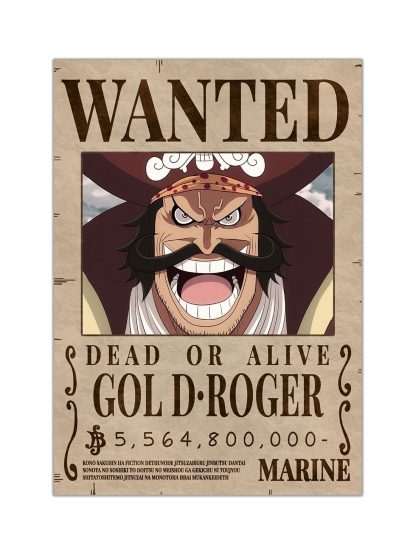 Gol D Roger (Pirate King) Wanted Bounty Poster