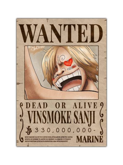 Vinsmoke Sanji Wanted Bounty Poster