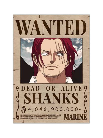 Shanks Wanted Bounty Poster