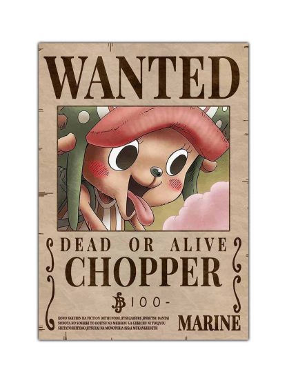 Tony Tony Chopper Wanted Bounty Poster