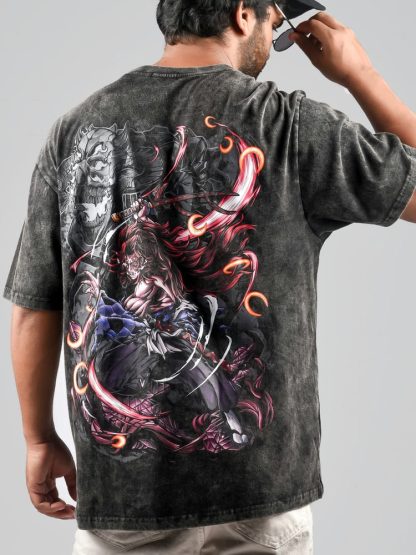Upper Moon One (Oversize Tee | Stone Wash: Charcoal)