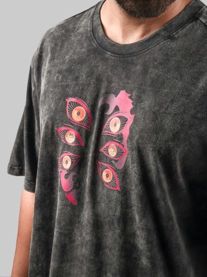 Upper Moon One (Oversize Tee | Stone Wash: Charcoal) - Image 2