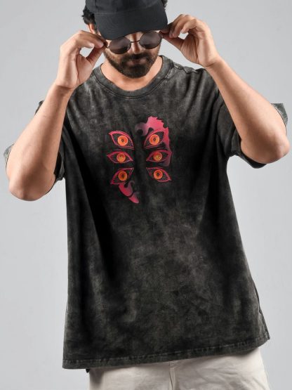 Upper Moon One (Oversize Tee | Stone Wash: Charcoal) - Image 4