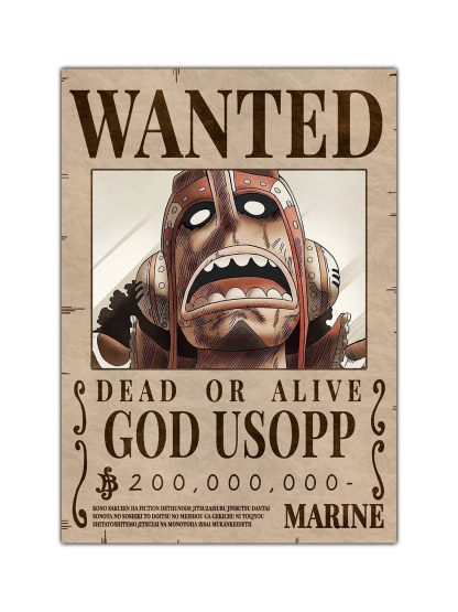 God Usopp Wanted Bounty Poster