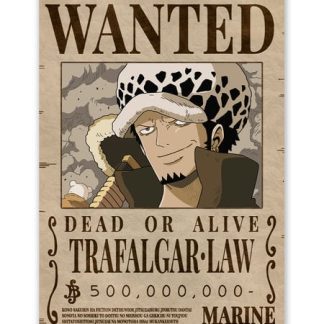 Trafalgar D Law Wanted Bounty Poster